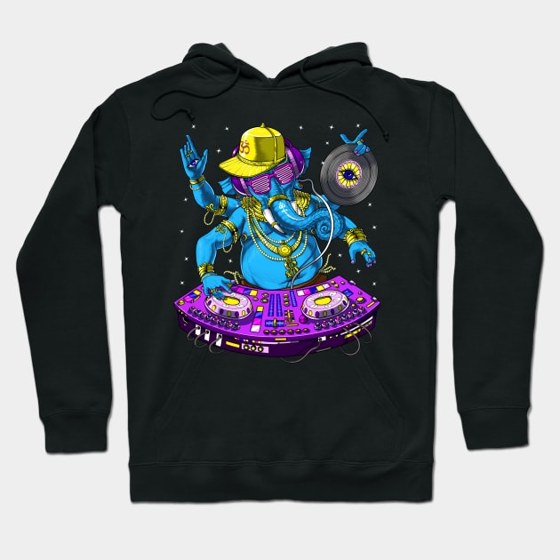 Ganesha Music DJ Hoodie by underheaven